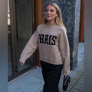 Anine Bing Kendrick Sweater Small Paris Cashmere